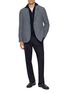 Figure View - Click To Enlarge - LARDINI - Floral Pin Knit Single Breasted Blazer