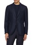 LARDINI Floral Pin Houndstooth Single Breasted Blazer