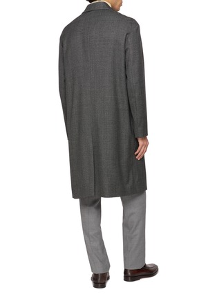 Back View - Click To Enlarge - LARDINI - Floral Pin Button Up Long Coat