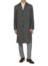 LARDINI Floral Pin Button Up Long Coat