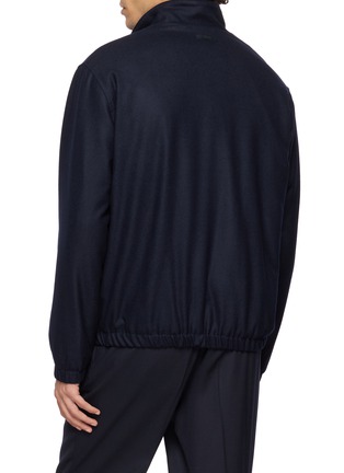 Back View - Click To Enlarge - LARDINI - Stand Collar Zip Up Jacket