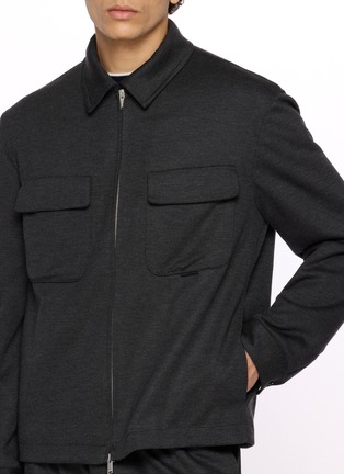  - LARDINI - Flap Pocket Zip Up Jacket
