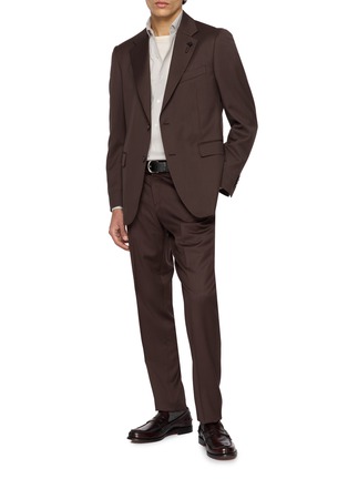 Figure View - Click To Enlarge - LARDINI - Floral Pin Single Breasted Blazer