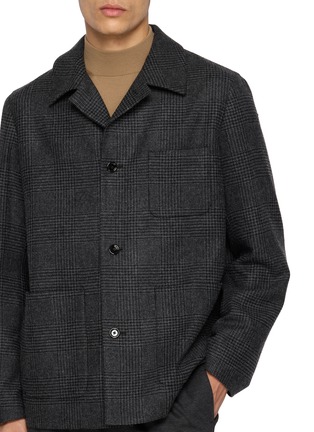 - LARDINI - Houndstooth Check Button Up Jacket