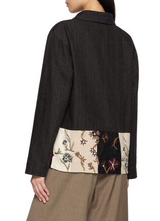 Back View - Click To Enlarge - KARTIK RESEARCH - Chintz Patchwork Cropped Jacket