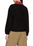 Back View - Click To Enlarge - KARTIK RESEARCH - Contrast Collar Suede Bomber Jacket