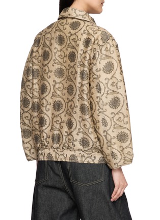 Back View - Click To Enlarge - KARTIK RESEARCH - Moni Block Print Flight Jacket