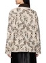 Back View - Click To Enlarge - KARTIK RESEARCH - Contrast Collar Floral Embellished Chore Coat