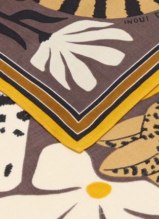 Detail View - Click To Enlarge - INOUI EDITIONS - Panteo Silk Modal Square Scarf