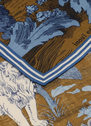 Detail View - Click To Enlarge - INOUI EDITIONS - Histoire Wool Silk Scarf