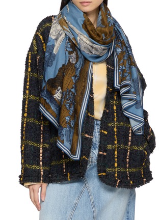 Figure View - Click To Enlarge - INOUI EDITIONS - Histoire Wool Silk Scarf