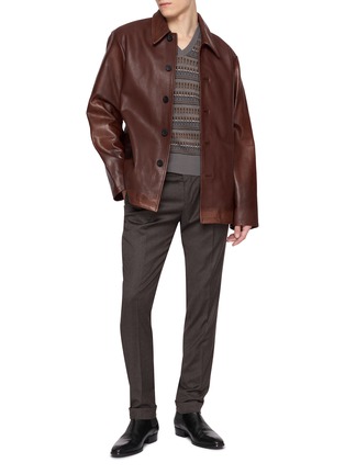 Figure View - Click To Enlarge - PT TORINO - Master Single-Pleat Stretch Trousers