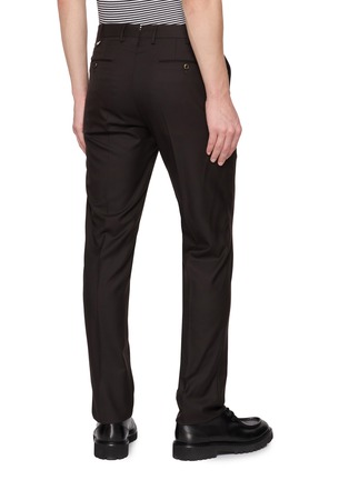 Back View - Click To Enlarge - PT TORINO - Slim Wool Tailored Trousers