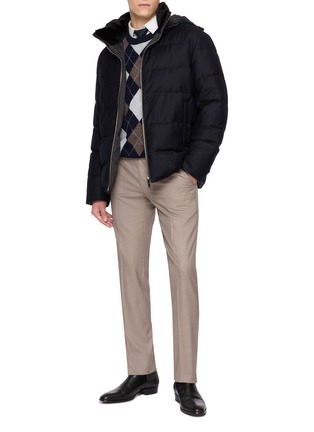 Figure View - Click To Enlarge - PT TORINO - Slim Wool Tailored Trousers