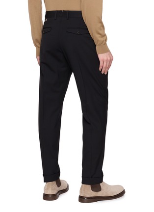 Back View - Click To Enlarge - PT TORINO - Rebel Bi-Stretch Tapered Trousers