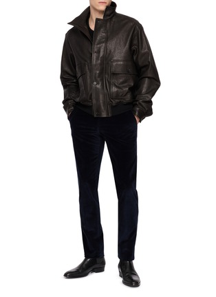 Figure View - Click To Enlarge - PT TORINO - Slim Stretch Corduroy Trousers