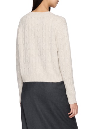 Back View - Click To Enlarge - ARCH4 - Starlar Sequin Cable Knit Sweater