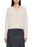 Main View - Click To Enlarge - ARCH4 - Starlar Sequin Cable Knit Sweater