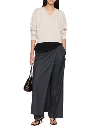 Figure View - Click To Enlarge - ARCH4 - Starlar Sequin Cable Knit Sweater
