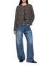 Figure View - Click To Enlarge - ARCH4 - Tulip Marl Textured Knit Cashmere Cardigan 