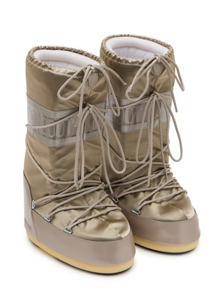 Detail View - Click To Enlarge - MOON BOOT - Icon Glance Satin Tall Snow Boots