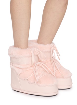Figure View - Click To Enlarge - MOON BOOT - Icon Glance Faux Fur Low Snow Boots