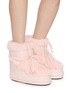Figure View - Click To Enlarge - MOON BOOT - Icon Glance Faux Fur Low Snow Boots