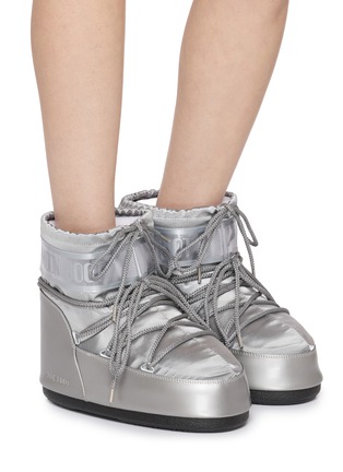 Figure View - Click To Enlarge - MOON BOOT - Icon Glance Satin Low Snow Boots