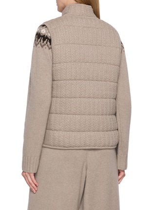 Back View - Click To Enlarge - ARCH4 - Hammersmith Quilted Cashmere Knit Vest
