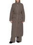 Main View - Click To Enlarge - ARCH4 - Bond Street Longline Cable Knit Cashmere Coat
