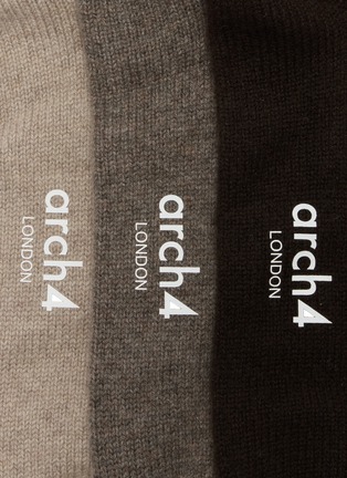 Detail View - Click To Enlarge - ARCH4 - Lucia Ribbed Cashmere Sock Set