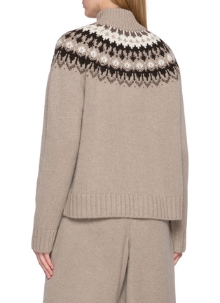 Back View - Click To Enlarge - ARCH4 - Saint Gervais Apres Ski Quarter-Zip Sweater