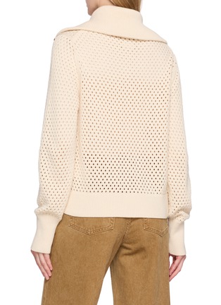 Back View - Click To Enlarge - VARLEY - Paula Zip Up Knit Jacket