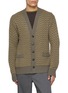 PIACENZA 1733 Micro Houndstooth Wool Knit Cardigan