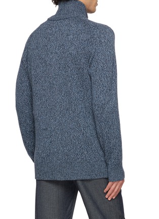 Back View - Click To Enlarge - PIACENZA 1733 - Button Up Wool Knit Cardigan