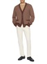 Figure View - Click To Enlarge - PIACENZA 1733 - V-Neck Micro Houndstooth Wool Knit Cardigan