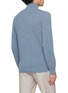 Back View - Click To Enlarge - PIACENZA 1733 - Quarter Zip Cashmere Knit Sweater