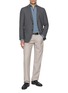 Figure View - Click To Enlarge - PIACENZA 1733 - Quarter Zip Cashmere Knit Sweater