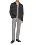 Figure View - Click To Enlarge - PIACENZA 1733 - Quarter Zip Cashmere Knit Sweater