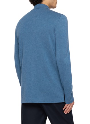 Back View - Click To Enlarge - PIACENZA 1733 - Wool Overshirt Cardigan