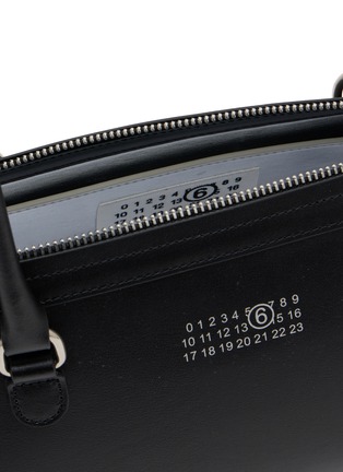 Detail View - Click To Enlarge - MM6 MAISON MARGIELA - Mudium Bauletto J Leather Shoulder Bag