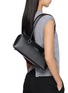Figure View - Click To Enlarge - MM6 MAISON MARGIELA - Mudium Bauletto J Leather Shoulder Bag