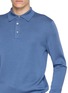  - J∞QUALITY - Long Sleeve Cashmere Silk Knit Polo Shirt