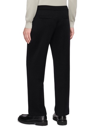 Back View - Click To Enlarge - J∞QUALITY - Semi Wide Leg Cashmere Silk Knit Pants