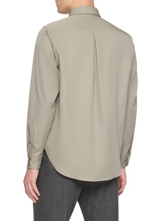 Back View - Click To Enlarge - J∞QUALITY - Wool Silk Shirt