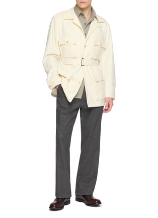 Figure View - Click To Enlarge - J∞QUALITY - Wool Silk Shirt