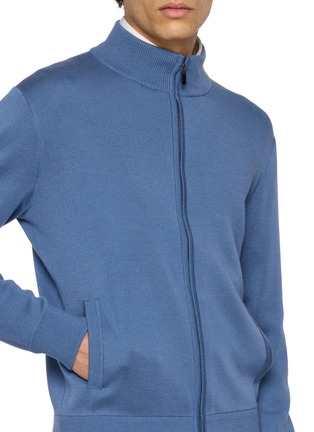  - J∞QUALITY - Zip Up Cashmere Silk Knit Jacket