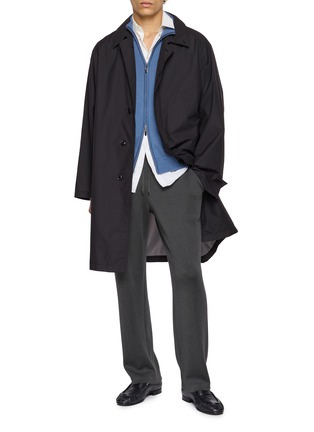 Figure View - Click To Enlarge - J∞QUALITY - Zip Up Cashmere Silk Knit Jacket