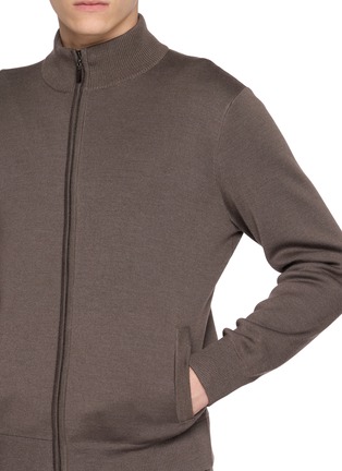  - J∞QUALITY - Zip Up Cashmere Silk Knit Jacket