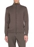 J∞QUALITY Zip Up Cashmere Silk Knit Jacket